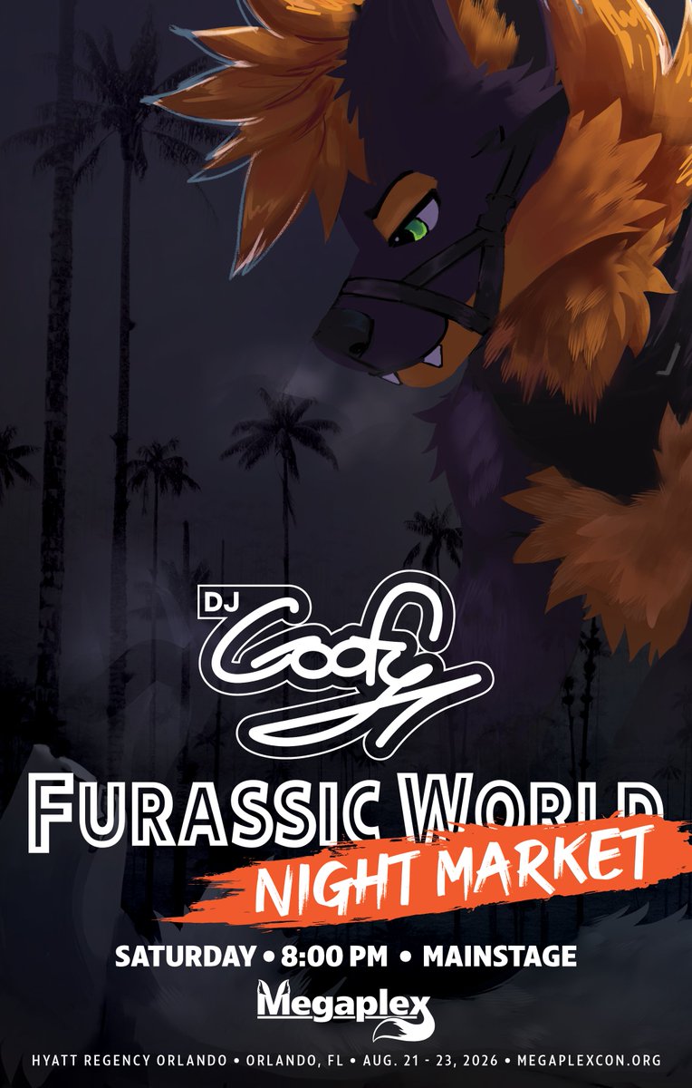 DJGoofyVR's tweet photo. A first for me! I will be DJ'ing at @MegaplexCon Night Market! Join me at 8 pm at Main Stage to open up Saturday night!

Doors open at 8 pm
Saturday, Aug. 22
Hyatt Regency Orlando - Windermere Ballroom

https://t.co/pvJu8UDdvs

🎨: @berubeswagos https://t.co/1EgmRsKn4n