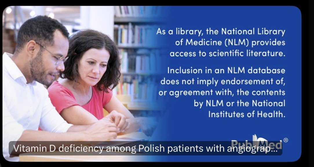 jack_krusepleb's tweet photo. Vitamin D deficiency among Polish patients with angiographically confirmed coronary heart disease = If you have low Vitamin D levels you better have hired a doc who knows how to best screen
#lunesdemorboyprovocación #brøndby #eljardíndeolivia #QuantumHealth⁠ ⁠#Decentralized https://t.co/YfW54wlqgl