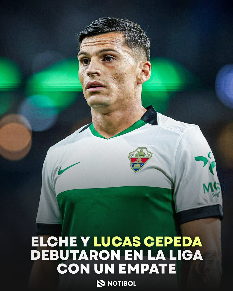 NotibolDeportes's tweet photo. 🇨🇱 Lucas Cepeda comenzó desde la banca en el comienzo de la temporada en La Liga 🇪🇸 con el Elche CF 🟢, ingresando al minuto 60' en el empate 1-1 ante el Deportivo de La Coruña.

¿Qué tal? 👀📩

#LucasCepeda #Elche #FutbolChileno https://t.co/qKd8vrDif3