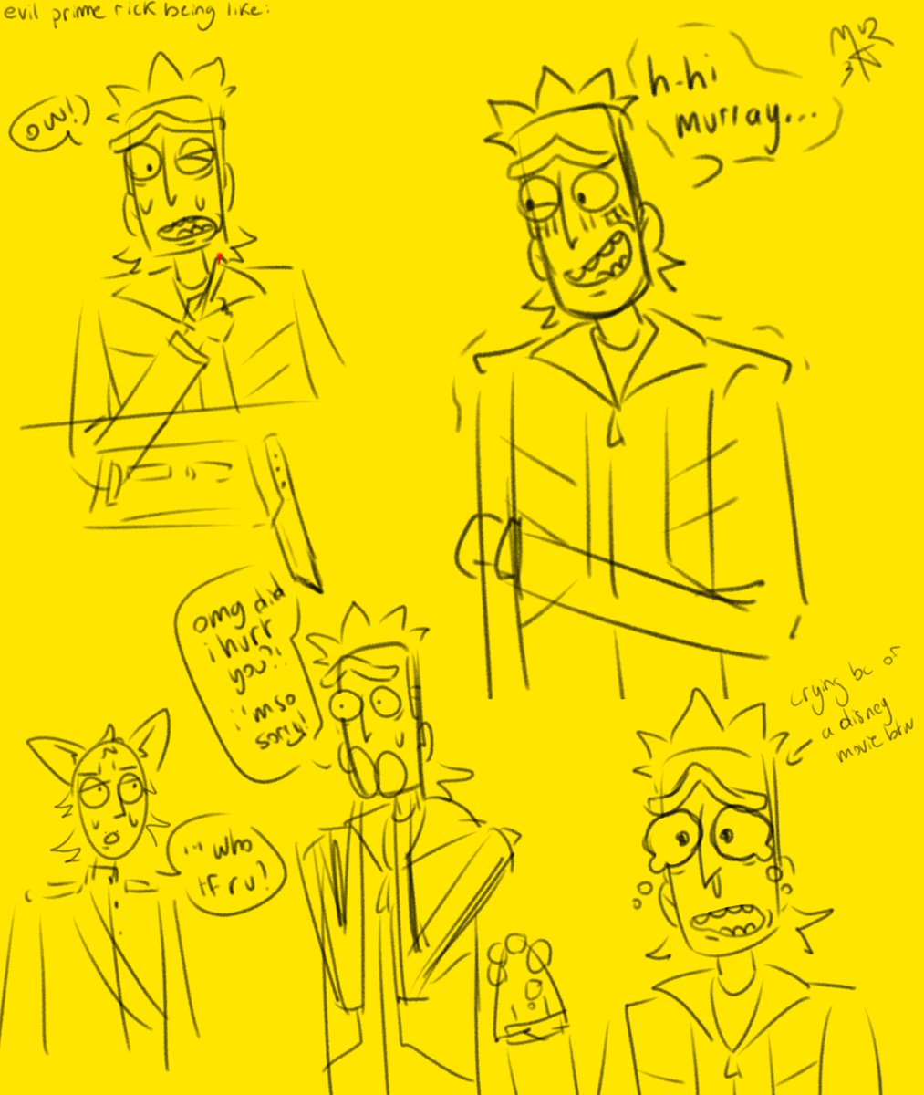 1doffycroc's tweet photo. evil prime rick being just....nice. ok im claiming him idc https://t.co/G9nYWPhTdM