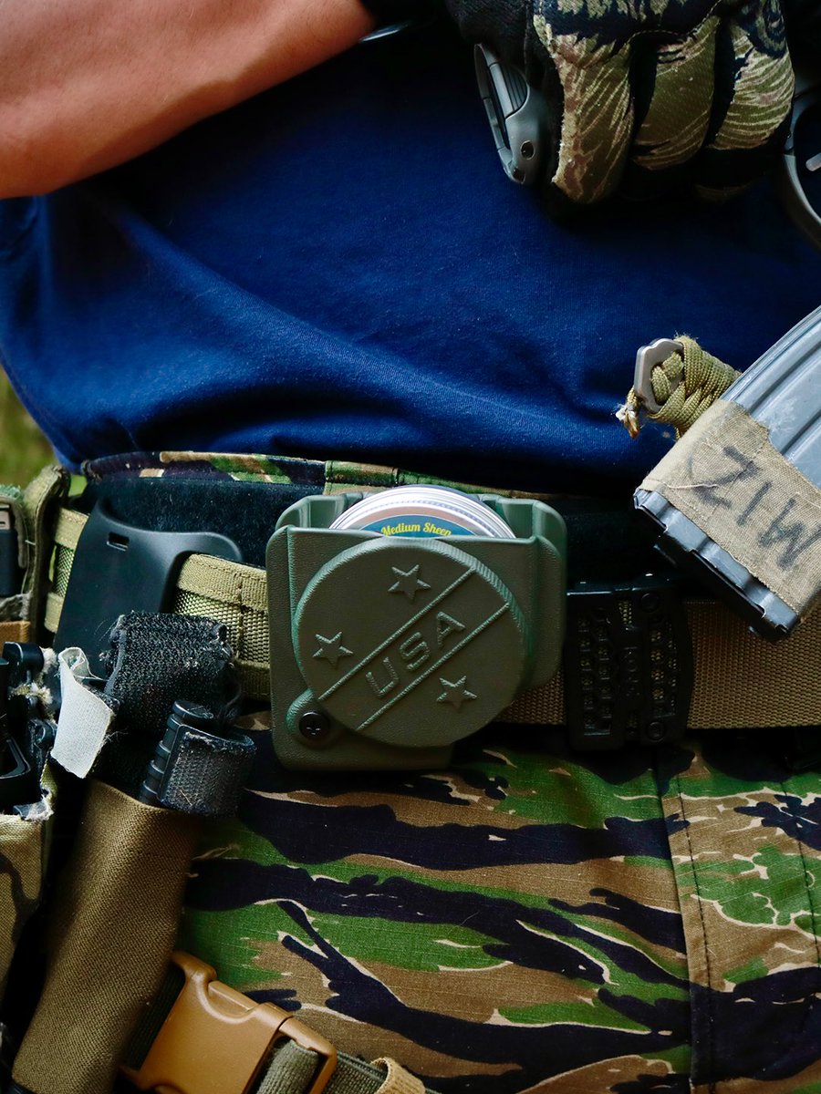 HighSpeedGear's tweet photo. Every piece of gear on your belt serves a purpose....some would argue this one is the most important.

The HSGI® Dip Can Carrier is perfect for your pouches... or your beard balm. https://t.co/pCxmzXTr7o