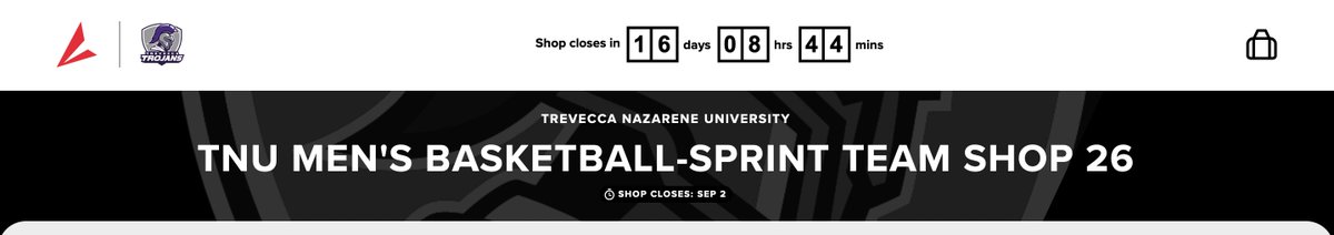 TNUmBasketball's tweet photo. Show your Trojan pride and gear up for the season🟣⚪️

Our team store is officially open and ready for you. Grab your favorite team gear while it’s available! Store closes September 2nd https://t.co/tFaxwJxHht https://t.co/mltroWPoew