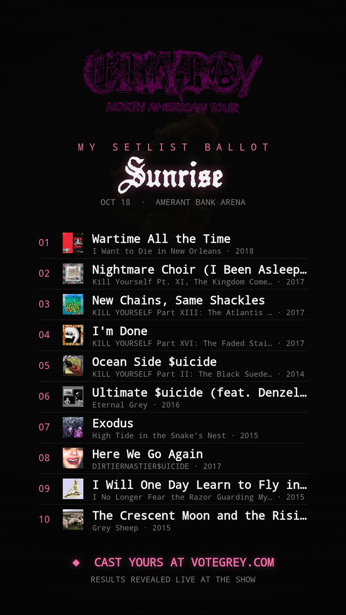 Dovahkiin60's tweet photo. @SUICIDEBOYS Sunrise Floridaaaaaaa!!!!! https://t.co/KYv734j3mm