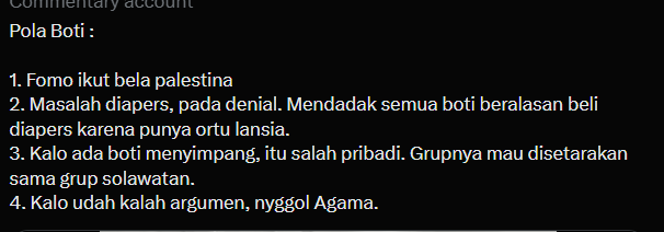 txtdarimaskael5's tweet photo. wow, ngebelain palestina dikata "fomo" https://t.co/ItQU0lFeTS
