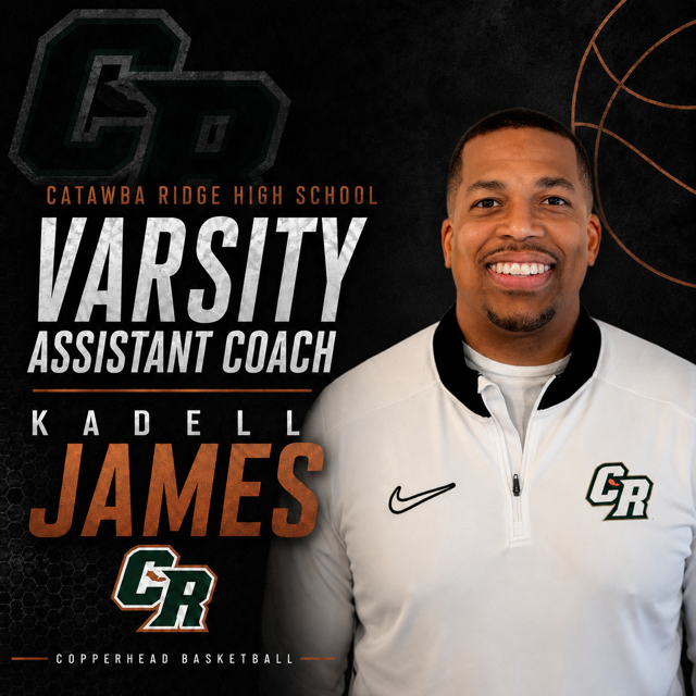 catawba_ridge's tweet photo. We are excited to announce Kadell James as the Varsity Assistant for Boys Basketball at Catawba Ridge High School.

Previously, he has served as the Freshman team coach since 2022-2023. Before joining the CRHS coaching staff he was a coach / co-director of the Fort Mill Knicks. https://t.co/PLFFoqwg8f