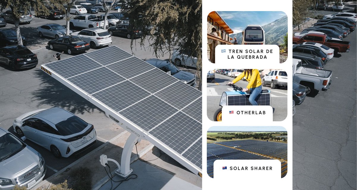 trendwatching's tweet photo. ”SOLAR ON EVERYTHING”

Solar power is moving off rooftops and into vehicles, transit systems and daily electricity habits.

🇦🇷 TREN SOLAR DE LA QUEBRADA:
They just launched Latin America's first solar-powered passenger train. It runs through the Quebrada de Humahuaca canyon, connecting several UNESCO World Heritage sites, with zero emissions the entire route. Heritage tourism meets clean transit.

🇺🇸 OTHERLAB:
Otherlab, the US design firm built a two-seat electric cargo scooter with solar panels built into the frame. It recharges itself during ordinary urban stops, no dedicated charging station needed. The scooter recharges in sunlight and is designed for short urban trips.

🇦🇺 SOLAR SHARER:
Solar Sharer, Australian electricity program gives households three free hours of midday power, timed to when national solar supply is highest. The program shifts demand toward periods when excess solar power is available.