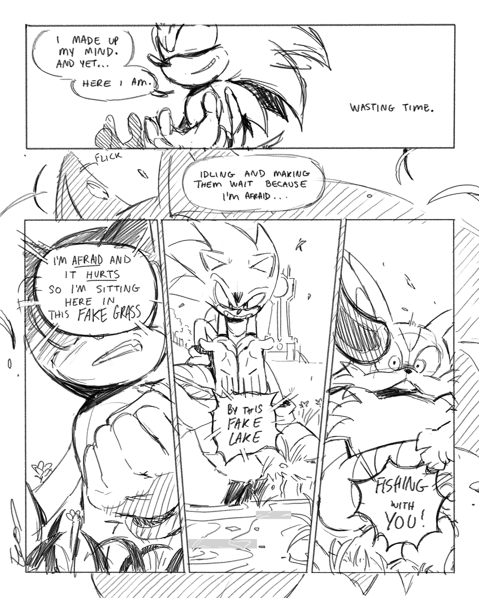 ebettoran's tweet photo. Last Thread (1/3)

A Sonic Frontiers mini-comic I wrote up a while ago~
I've been posting the pages individually on tumbles, but they'll be up in parts here and as one big post on insta soon :) https://t.co/WEYI6NUKcc