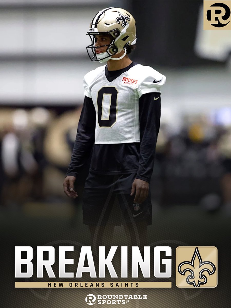 RoundtableSN's tweet photo. #Saints  rookie WR Jordyn Tyson is expected to be out roughly two months with his hamstring injury, per @RapSheet https://t.co/sS9K6uklGQ