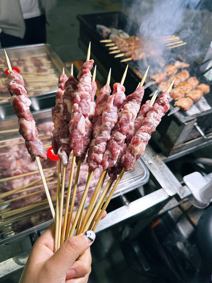 sarathteja's tweet photo. Craving late-night vibes Spicy fried skewers with crispy veggies and tender meat hit different  Street food never misses!， https://t.co/C7EGLiDCpe