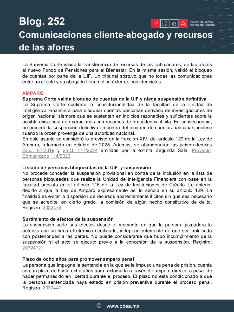 LuisPerezdeAcha's tweet photo. ¿Se puede atribuir responsabilidad, en un proceso penal, al superior jerárquico del policía que cometió el delito de desaparición forzada?

Un tribunal sostuvo que no puede atribuirse la responsabilidad en "automático", es decir, solo por el hecho de ser su superior jerárquico. 

Para atribuirle responsabilidad al superior jerárquico deben acreditarse determinados elementos, por ejemplo, que tuvo conocimiento real de los hechos.

En este Blog de PdeA Abogados analizamos ese y otros criterios. Si quieres más información visita: https://t.co/92i0pb2udC