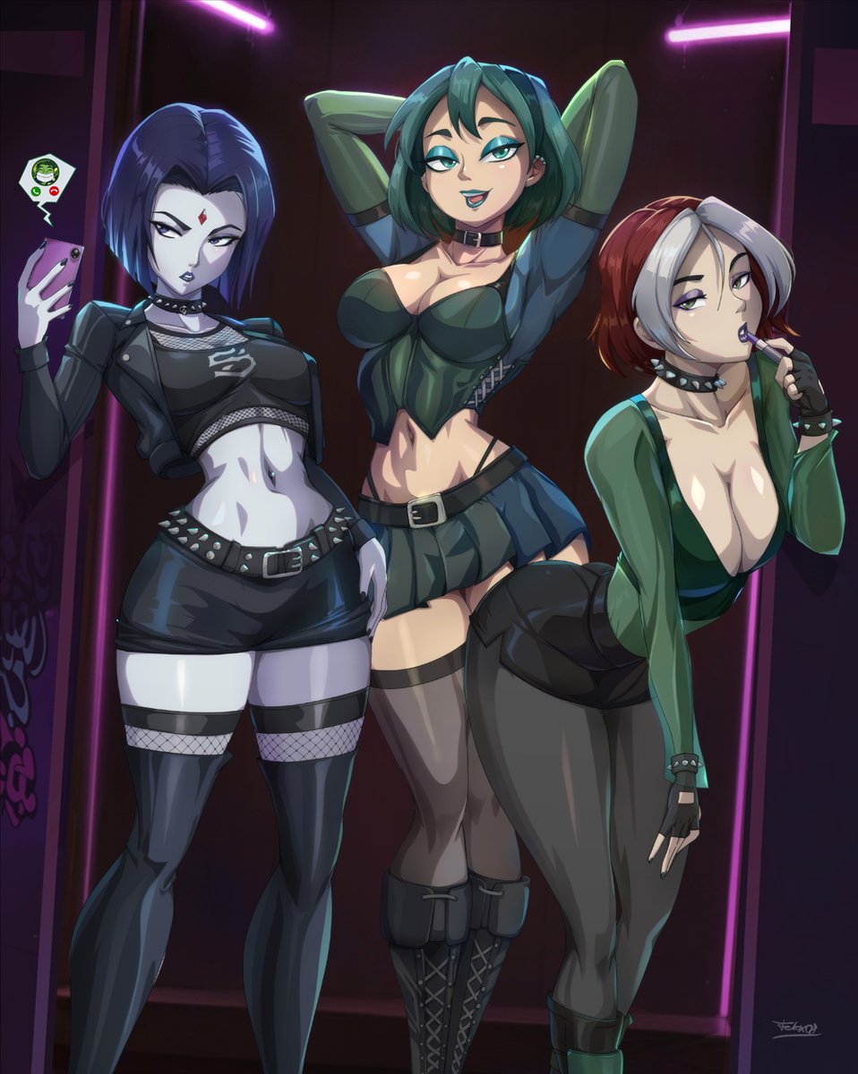 felox08's tweet photo. Goth Girls Assemble!
-Raven/Gwen/Rogue https://t.co/uUnfDMGZXl