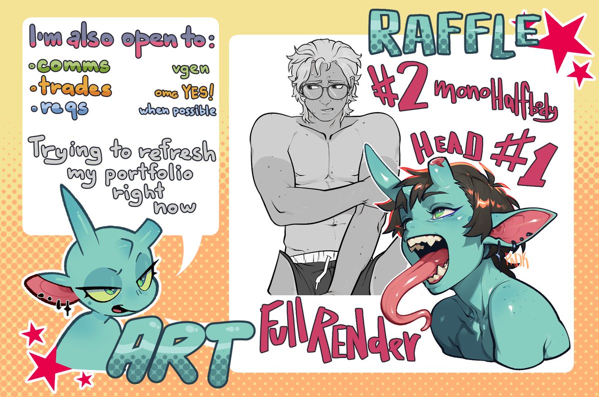 F_PADK's tweet photo. ✧ART RAFFLE✧
🥇Full Render Headshot 
🥈Mono Halfbody
Any support/RTs mean a lot right now! ❤️ 

Rules:
✦ Follow me 
✦ Like and retweet
✦ Drop your OC / character refs in the replies!
✦ No raffle-only accounts

⏳Ends: Oct 1
#ArtRaffle #Giveaway https://t.co/q9SxfY7N6v
