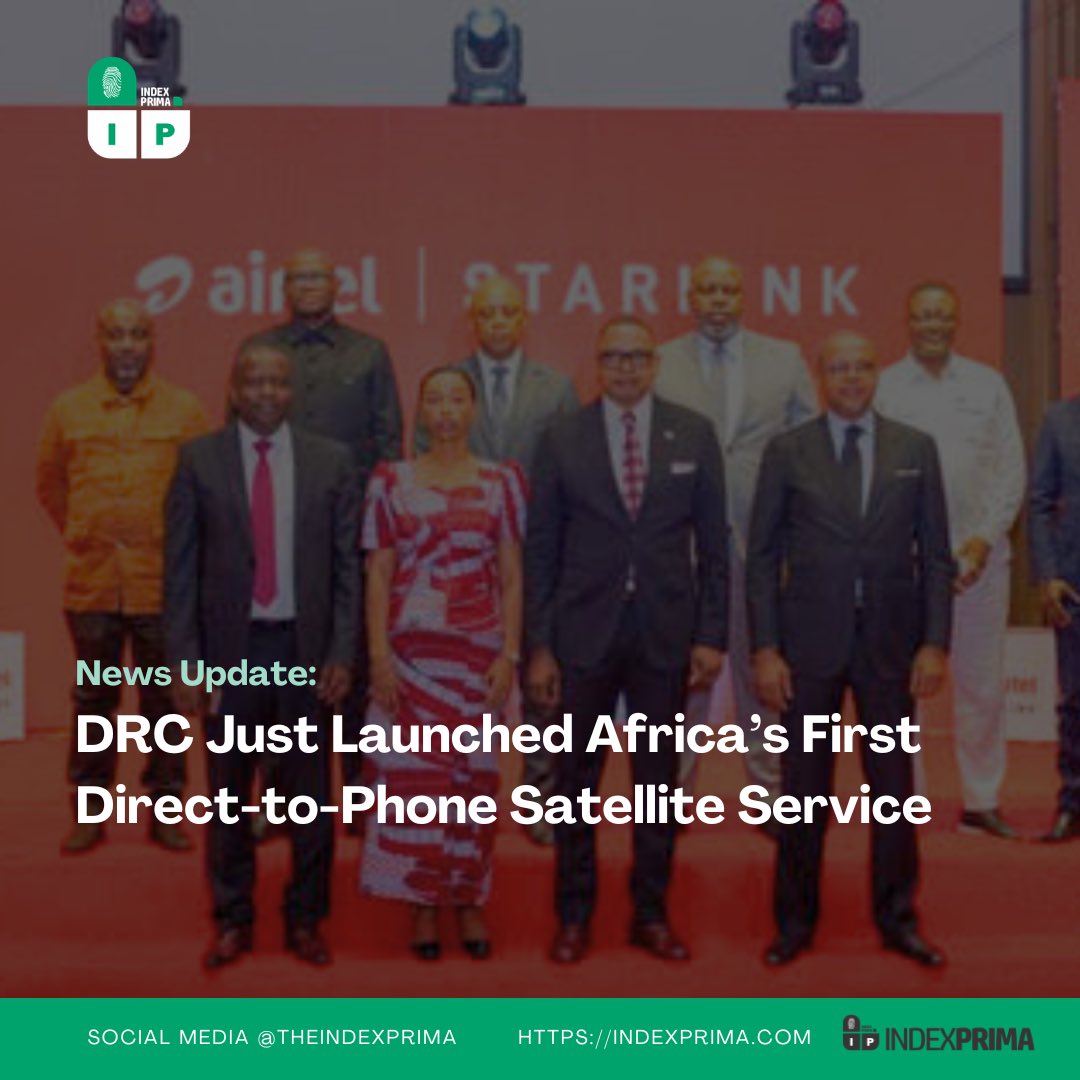 theIndexPrima's tweet photo. Airtel Africa and Starlink have officially launched Africa's first commercial direct-to-phone satellite service in the DRC. Compatible Android devices can now send SMS and WhatsApp messages directly via satellite in dead zones.

Full details: 👇
https://t.co/BAGdYOuTAM https://t.co/LrIUilJYU1