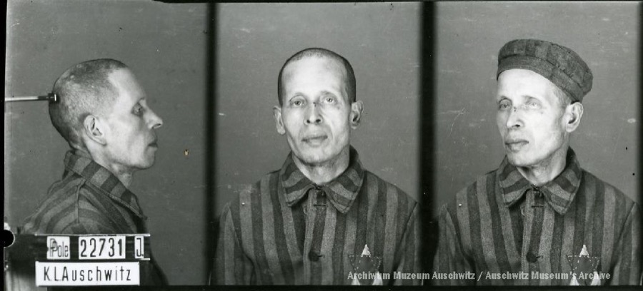 AuschwitzMuseum's tweet photo. 18 August 1895 | A Polish Jew, Chaskiel Goldbruch, was born in Suchedniów. A worker.

In #Auschwitz from 20 February 1942.
No. 22731
He perished in the camp on 6 March 1942.
---

📖 Jewish prisoners at KL Auschwitz: https://t.co/WjqF9riy8m https://t.co/0iprjsAXRx