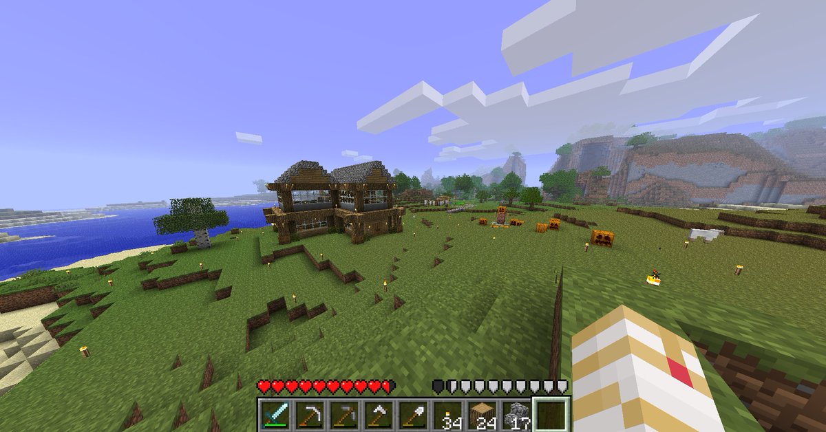 Onk292's tweet photo. found a nice place in my new 1.7.3 beta world https://t.co/wtsVvGhFbY