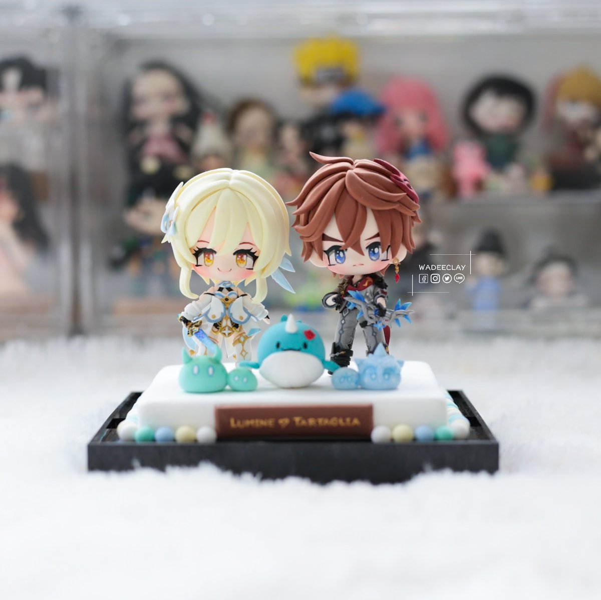 WaDeeClayPlay's tweet photo. CHIBI GAME CHARACTER

 #ตุ๊กตาดินปั้น #clayart  #GenshinImpact https://t.co/xi7t28Iwcc