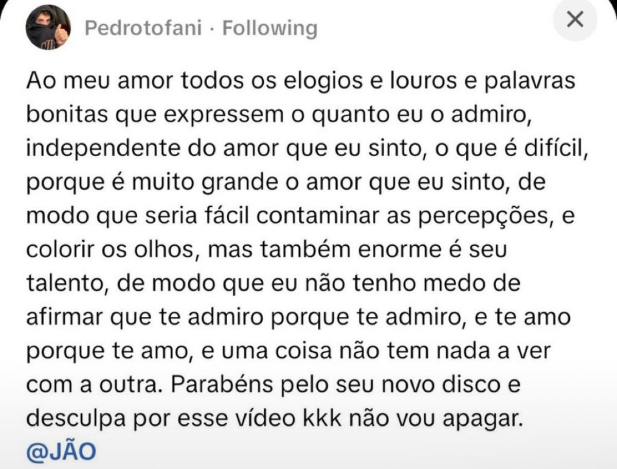 luzdeumfarol's tweet photo. eu acho q vcs superaram rápido DEMAIS o pedro chamando o jão de “meu amor” sei lá https://t.co/BGGczBmoKw