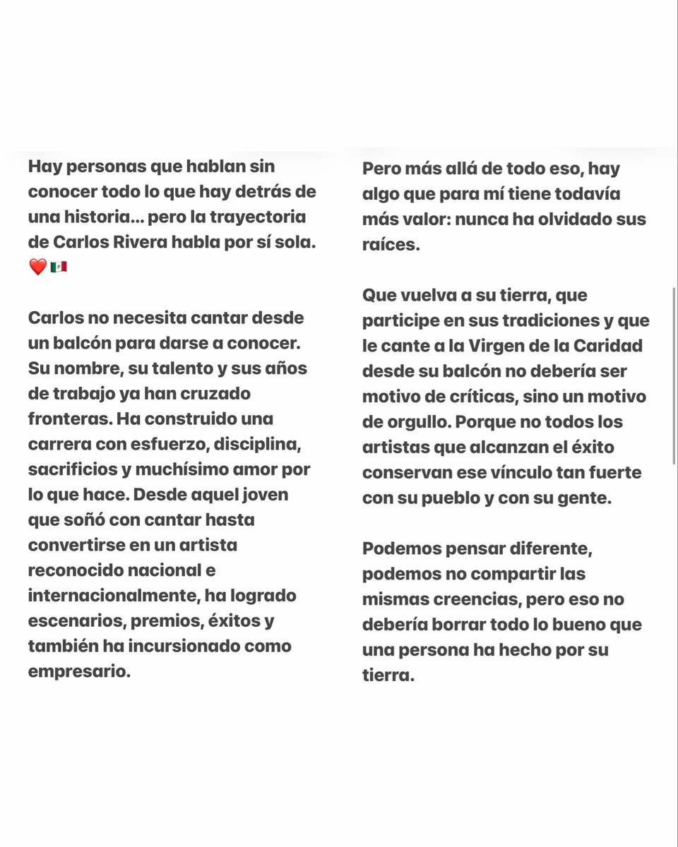 almacampestre's tweet photo. Quienes conocemos su historia sabemos que Carlos Rivera es más que un artista , es un gran ser humano que no olvida sus raíces 🙏🏻
@_CarlosRivera @WestWoodEntt @sonymusicmexico @riveristashq @ClubSoloTu @ClubSoloTuTamps
#CarlosRivera #Riveristas #clubsolotu https://t.co/oBFVewwdTp