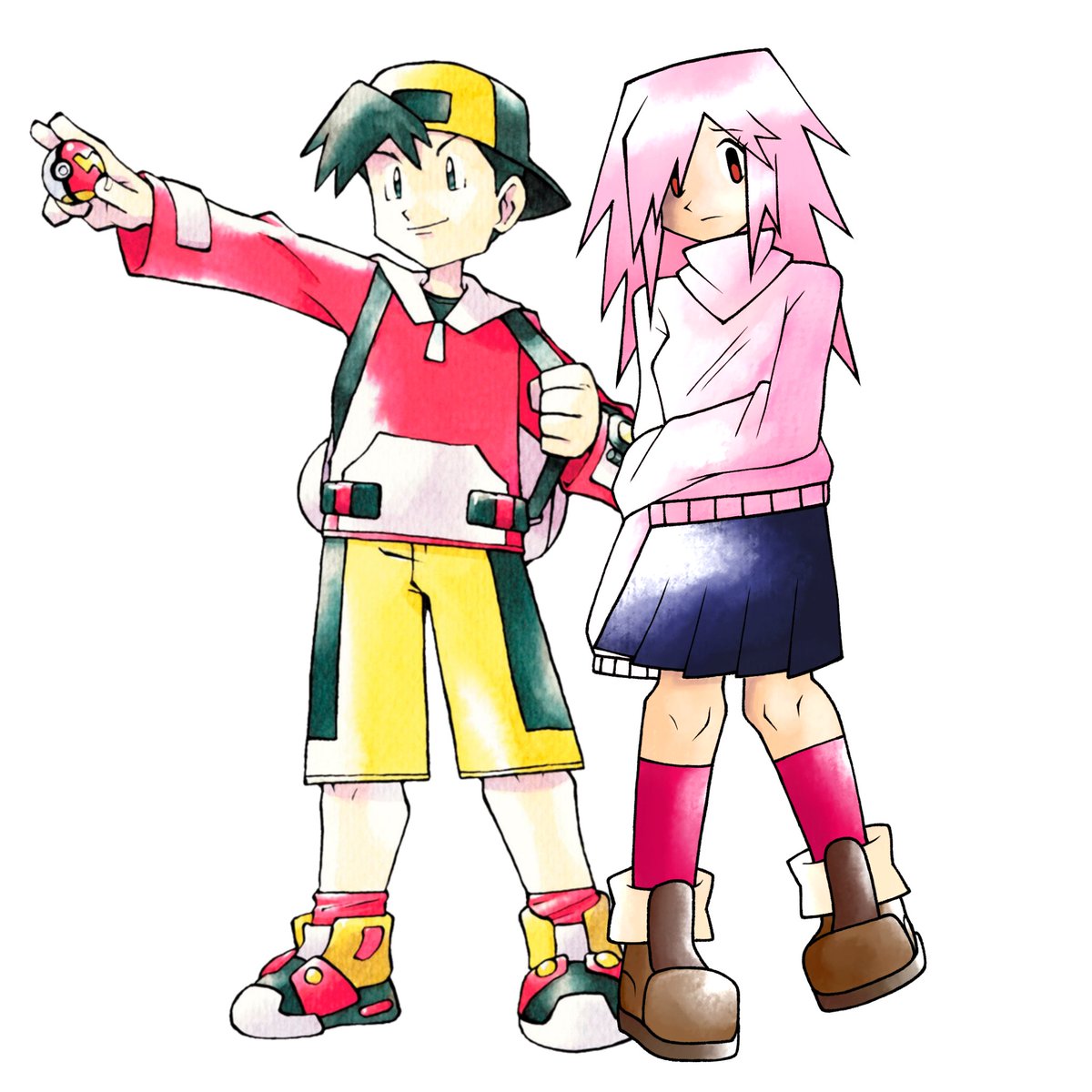 cheri_mp3's tweet photo. hice a mi yumesona si fuera de la generación 2 con su noviecito y awww juntos en diferentes generaciones #pkmntwt #poketwt #yumetwt #yumeshiping https://t.co/Z7jIXDMPNw