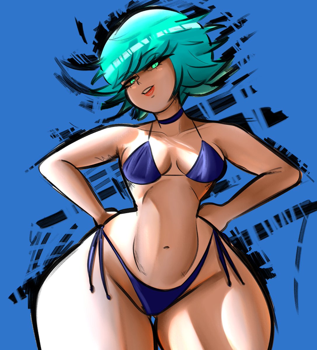 HagalazAlter's tweet photo. la shorstack de la Tatsumaki en bikini https://t.co/ucLjGMQ3Jh