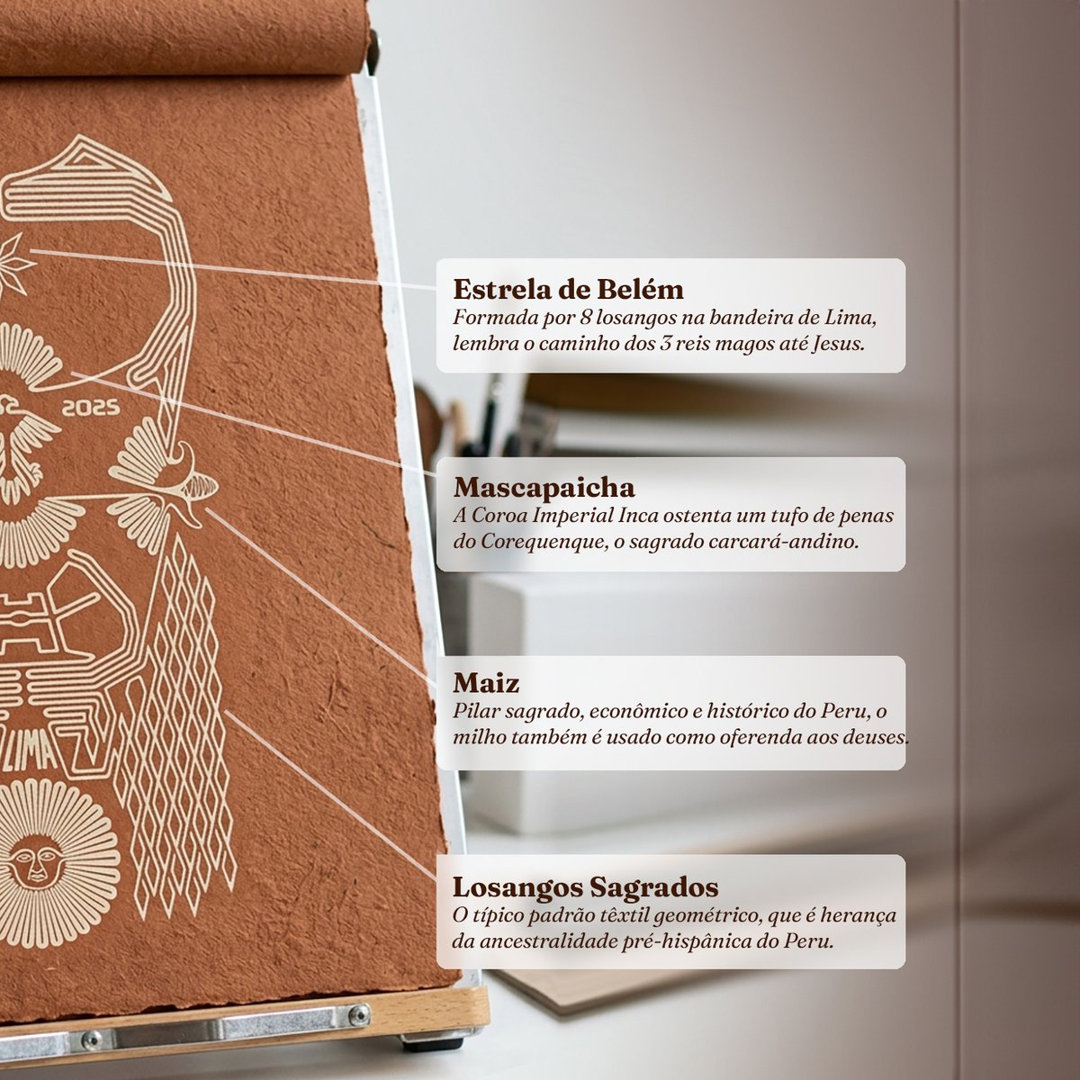 mgluz's tweet photo. Cada detalhe da ilustração foi pensado para representar essa conexão mágica do Flamengo com a cidade de Lima. As linhas de Nazca traçam essa conexão. https://t.co/4vmypW7y3H