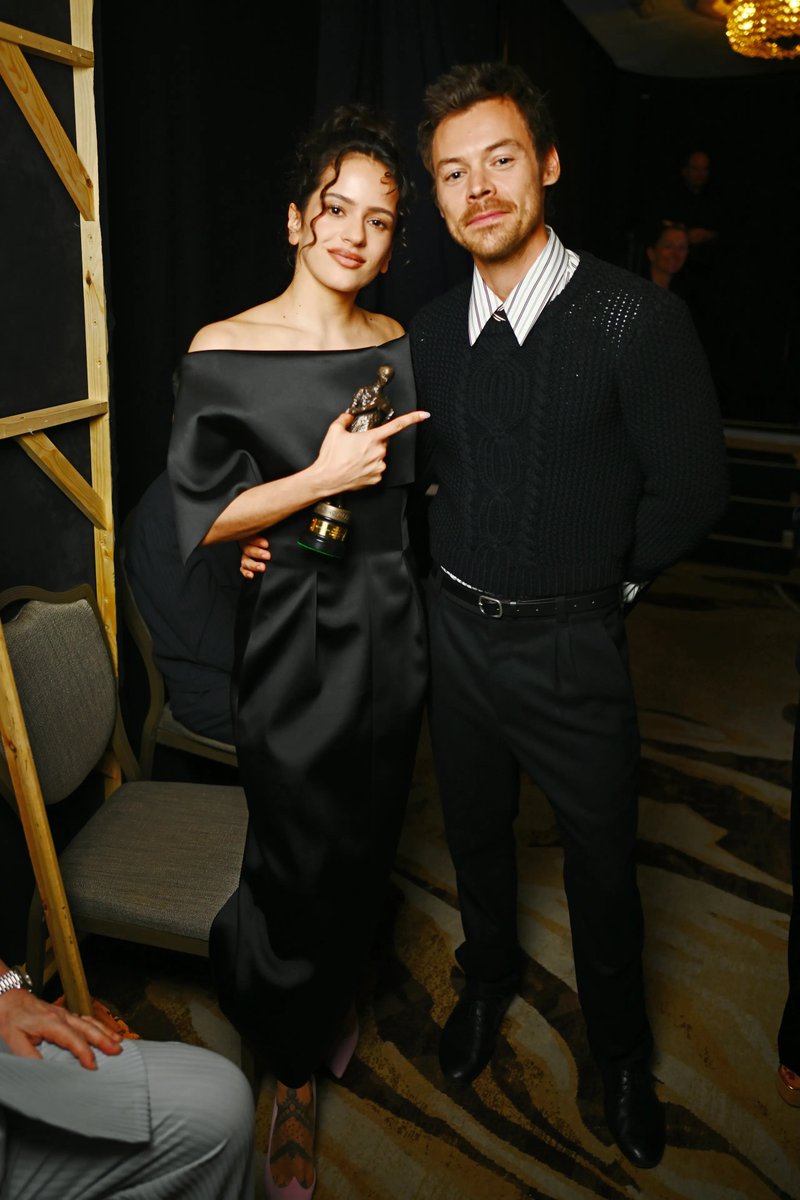 hudsonconnorupd's tweet photo. Harry Styles wore the exact same Saint Laurent look that Connor Storrie is now wearing in the new Fall 2026 campaign while presenting an Ivor Novello Award in London on May 21. https://t.co/RekeQAB01i
