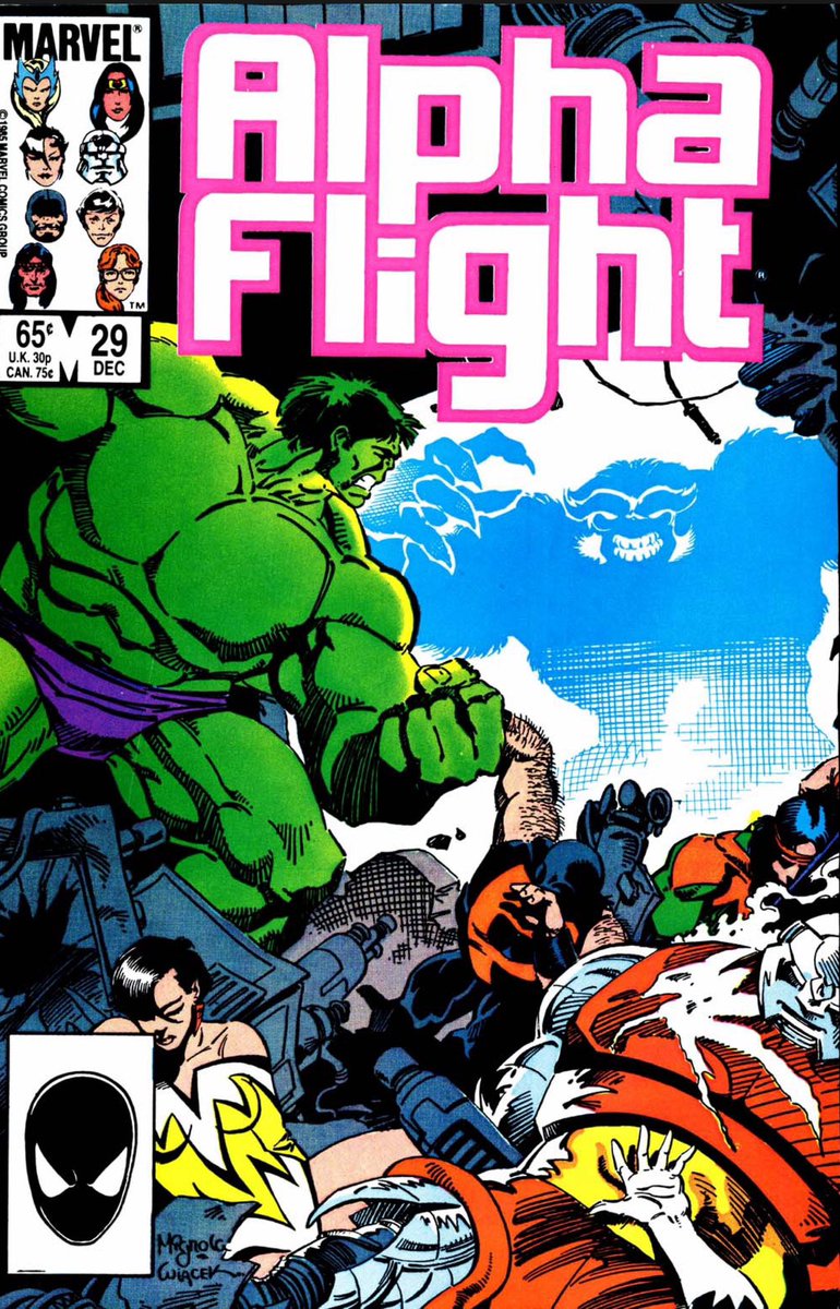 mpa8595's tweet photo. #MarvelPlatinumAge

#AlphaFlight 

#OriginalScanOriginalColor

Mike Mignola - Penciler 
Gerry Talaon - Inker
Bob Sharen - Colorist
1985 https://t.co/39pCJSPVfa