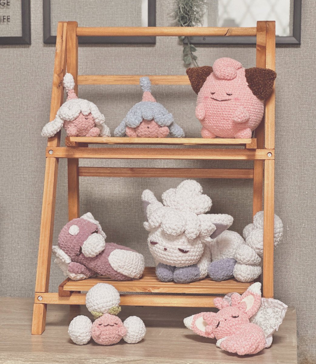 alcremie_Ruby's tweet photo. @poke_times ふわふわの糸で編んだ すやすやあみぐるみです！♡ https://t.co/BonUIiOCXh