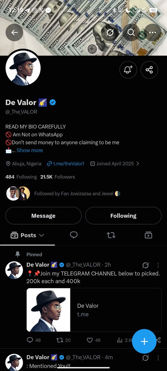 aim_update's tweet photo. @_The_VALOR @Com_Obicubana Access bank
0088255863 https://t.co/qVBbkpQMm5