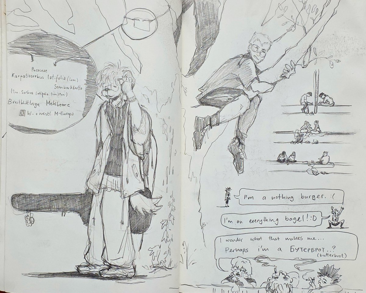 sleepypeanutpot's tweet photo. my sketchbook recently #sketchbook https://t.co/DV9Fwpnsmq