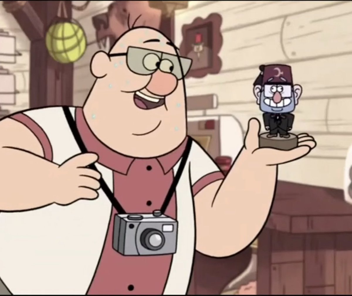 nix79_'s tweet photo. Fun fact: In Season 3 Episode 5a of #Amphibia, a bobblehead resembling Stan 💰 can be seen on a shelf in the background, as another reference to #GravityFalls 🌲 https://t.co/gj8v6zlH3h