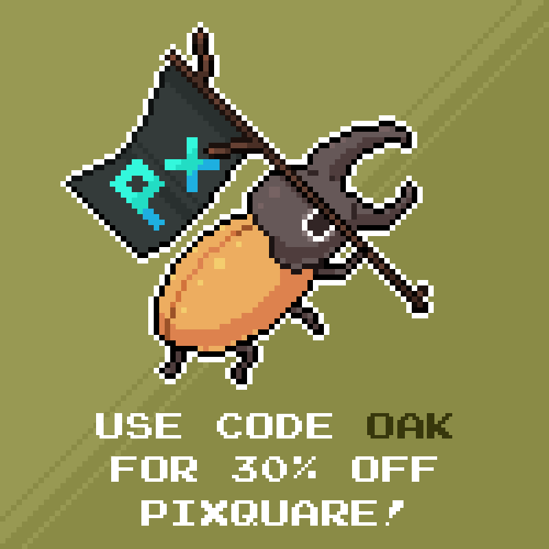oakcharme's tweet photo. you can now use code "oak" for 30% off @pixquare_app!

if you were wanting to get into making your own #stardew mods, pixquare is the perfect app to do that! i make all my mods with it and i've genuinely fallen in love with the app!

using my code saves you money and supports me! https://t.co/D98pFaBcul