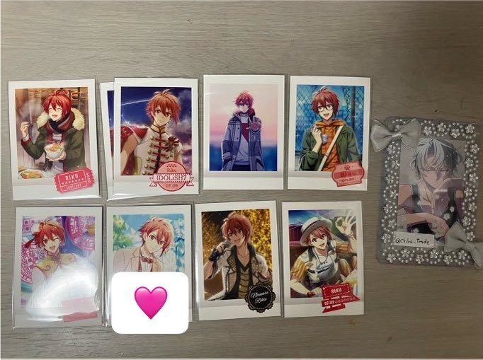 _o7oq_'s tweet photo. @Chika_trade 訂正のため追記失礼いたします。
♡印をつけさせていただいた3点を求めております。
3:3または、ご希望がございましたら複数:3(ちか様)の交換も可能です。ご検討よろしくお願いいたします。R.N T.I https://t.co/AglskRMmKs