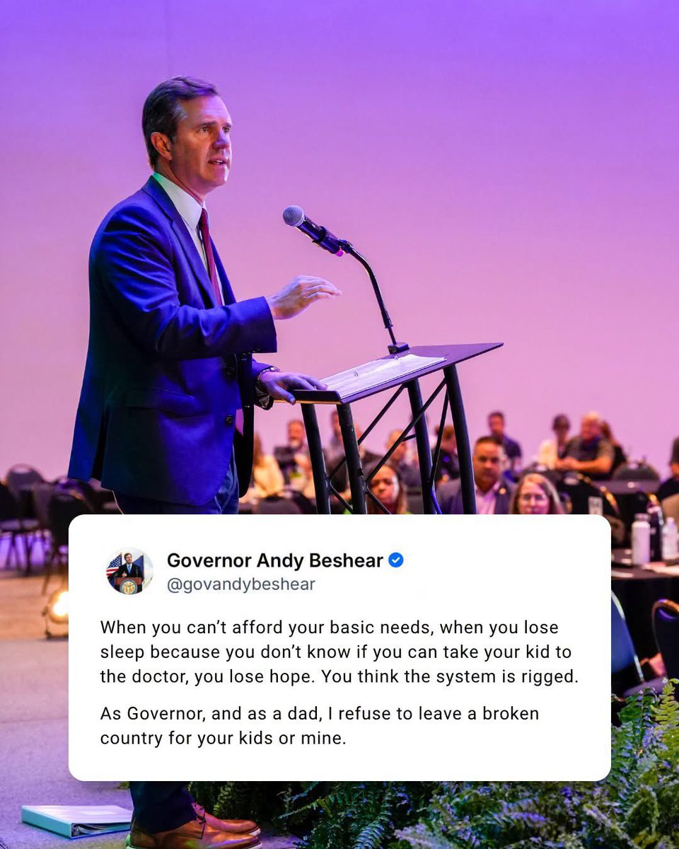 GovAndyBeshear's tweet photo. People are hurting. Families are losing sleep over basic needs and their kids' health. 

We can do better. We must do better. https://t.co/jG7JZYpfTP