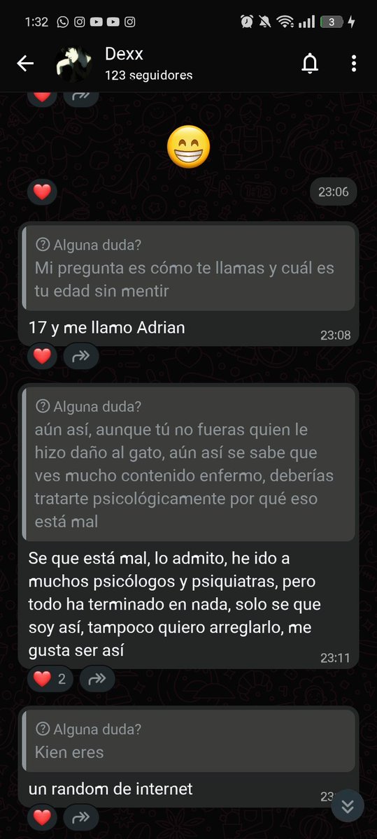 SaeItoshi_10737's tweet photo. En un canal Dexx responde las preguntas que lo hacen y he llegado a una conclusión y es verdad. Dexx solo es un simple niño de 17 años que puede que tubo el número a temprana edad y vio gore y llegó a consumir. https://t.co/Ljx11resXl
