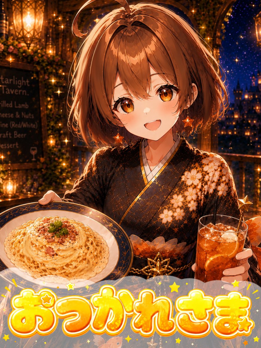 BeerTaruzake's tweet photo. 今日も一日お疲れさわ🍾
君を甘やかしたいびいるだよ🎶

本日のおすすめは、とろ〜りカルボナーラ🍝✨
今日は頑張った君に「お疲れさま」と一緒に「よくやった！」を贈るね🌟

今日も超絶えらい君にかんぱーい🍻
#びいるがしみる #新人Vtuber https://t.co/2rplKpLtah