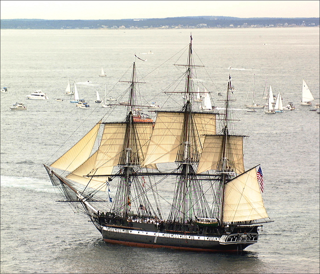 USSConstMuseum's tweet photo. In 1997, USS CONSTITUTION sailed under the ship’s own power for the first time in more than a century, an extraordinary moment for "Old Ironsides" and for everyone who witnessed it.

Look back at how that historic sail came together: https://t.co/XjRnkTbL6V

Photos: U.S. Navy. https://t.co/l8LlSrg0vb