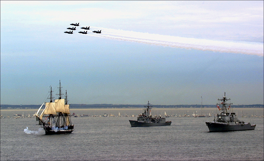 USSConstMuseum's tweet photo. In 1997, USS CONSTITUTION sailed under the ship’s own power for the first time in more than a century, an extraordinary moment for "Old Ironsides" and for everyone who witnessed it.

Look back at how that historic sail came together: https://t.co/XjRnkTbL6V

Photos: U.S. Navy. https://t.co/l8LlSrg0vb