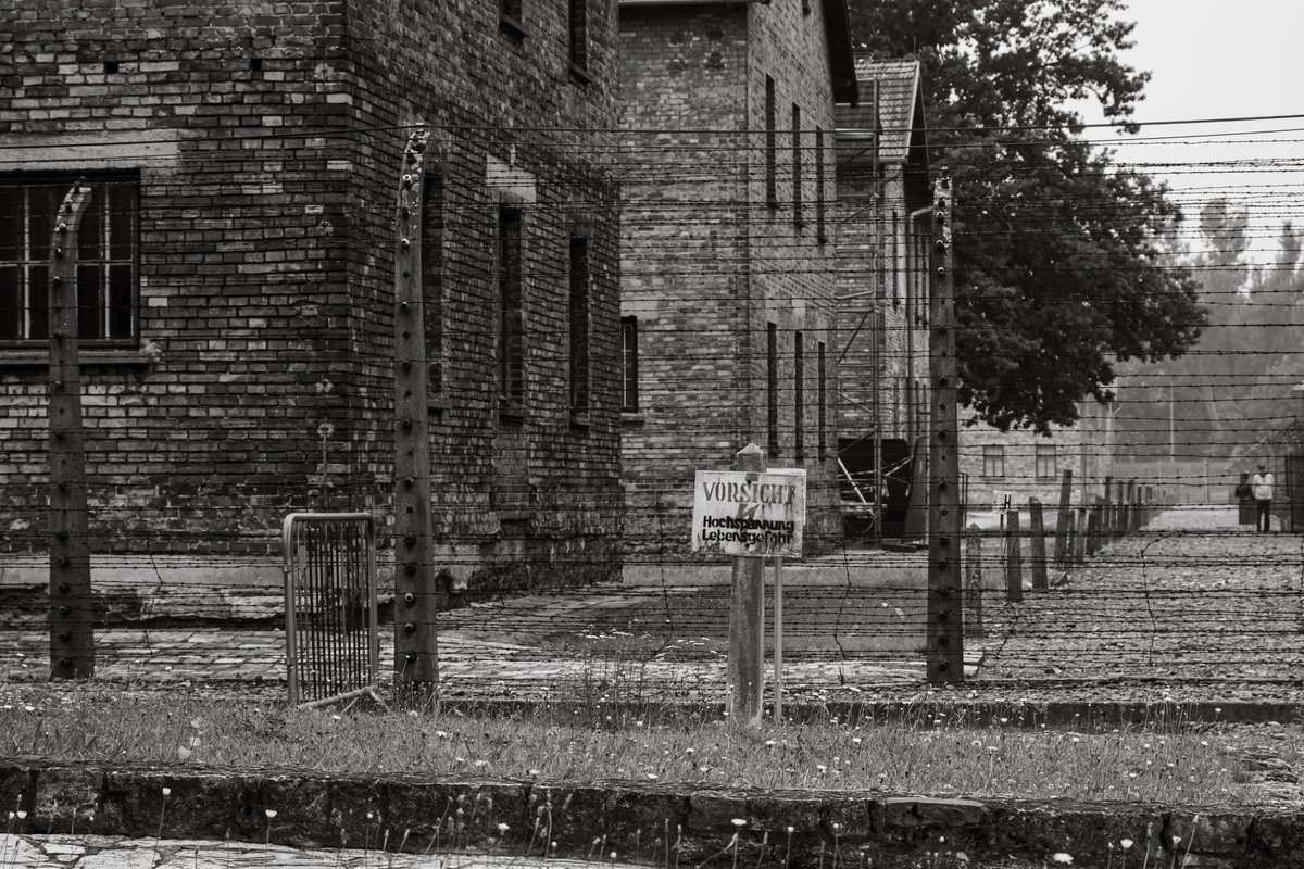cuchovivas's tweet photo. I recently visited Auschwitz. Everything I saw reminded me of how terrifying that chapter of history was, and how terrifying it is today to hear echoes of some of the same rhetoric that once helped make those horrors possible. https://t.co/rJYTBiYmee