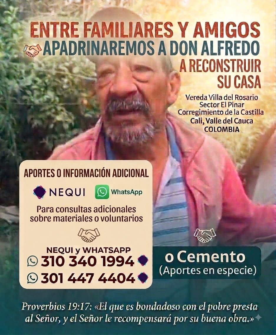 AlejoM2712's tweet photo. Ayudemos a Don Alfredo🙏🏻 
Con mi familia y amigos decidimos apadrinarlo con apoyo económico e insumos para reconstruir su casa.
Ya logramos ubicarlo y mañana lo visitaremos.
🙏Cualquier donación suma. Si no puedes aportar, un RT también ayuda muchísimo.
Dudas al DM. https://t.co/5ZjhRwnFk8