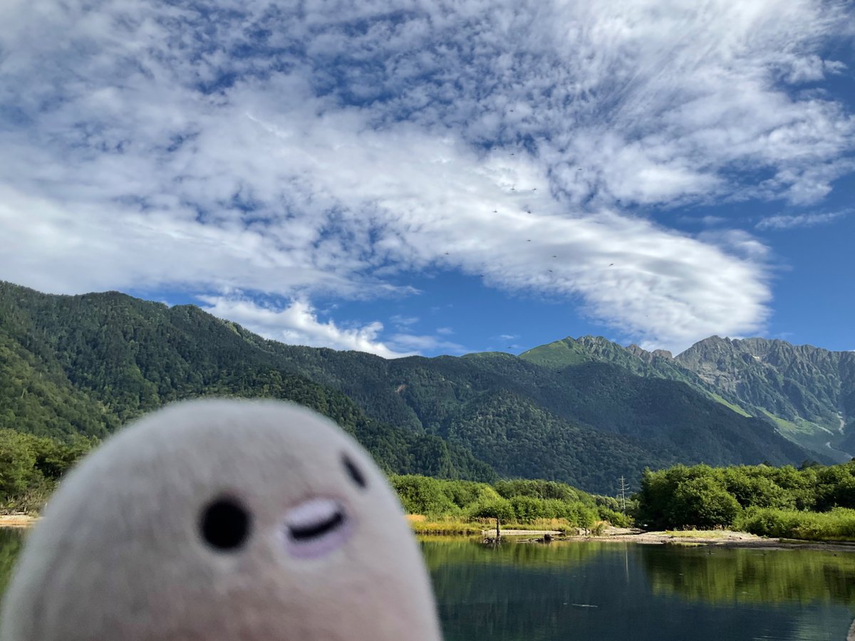 kenkoukomichi's tweet photo. 美味しい空気ペン
#Suicaのペンギン　#Suicaペンギン　#上高地 https://t.co/EqytJnWMPg