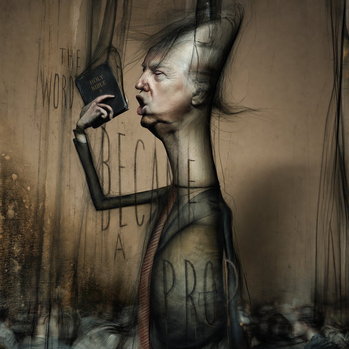 Lapbrian2's tweet photo. #digitalart #generativeart #trump #politics #art https://t.co/HX5u32lxDv