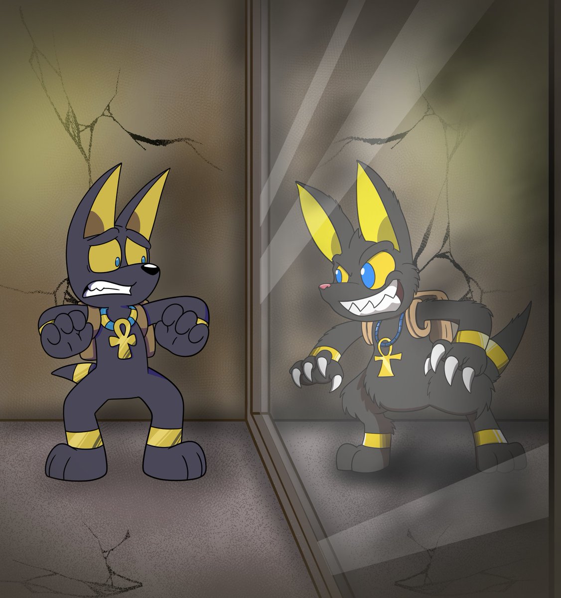 Digisushi's tweet photo. The @_TempleHunters_  found a very particular mirror:

The Mirror of Shadows!! https://t.co/1C9faKKCw0