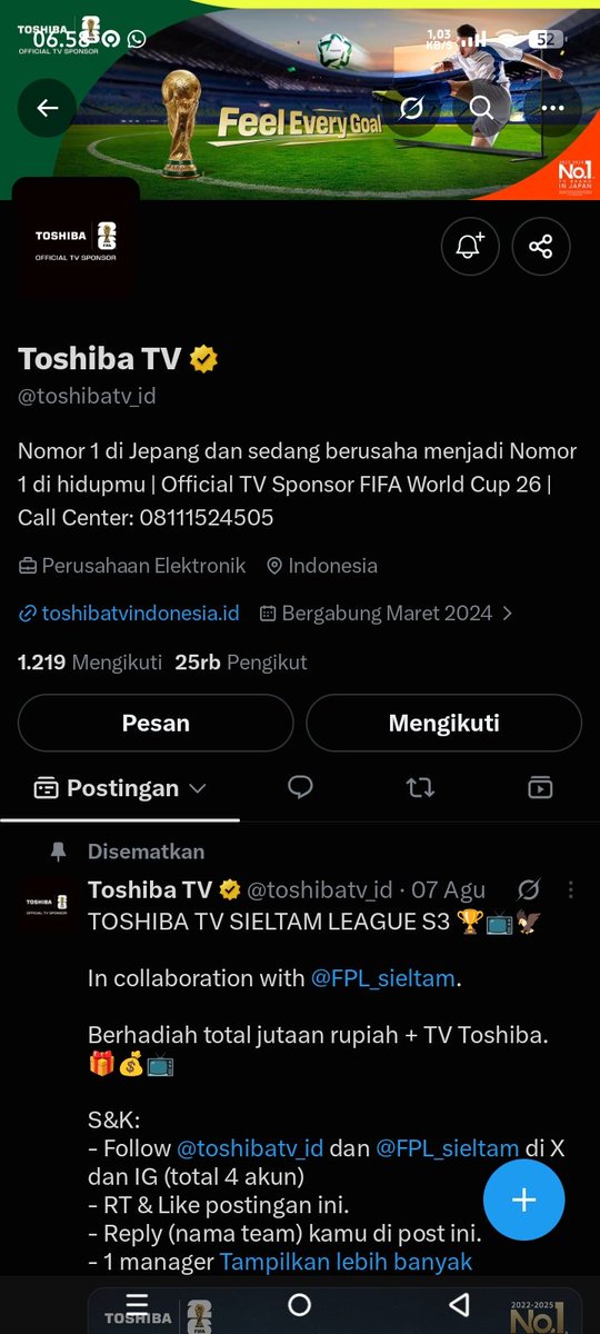 ZePeBlues's tweet photo. @toshibatv_id @FPL_sieltam Tim: Zeblue FC
Manager: Agung Yudi Prabowo https://t.co/mMlKgSMss8