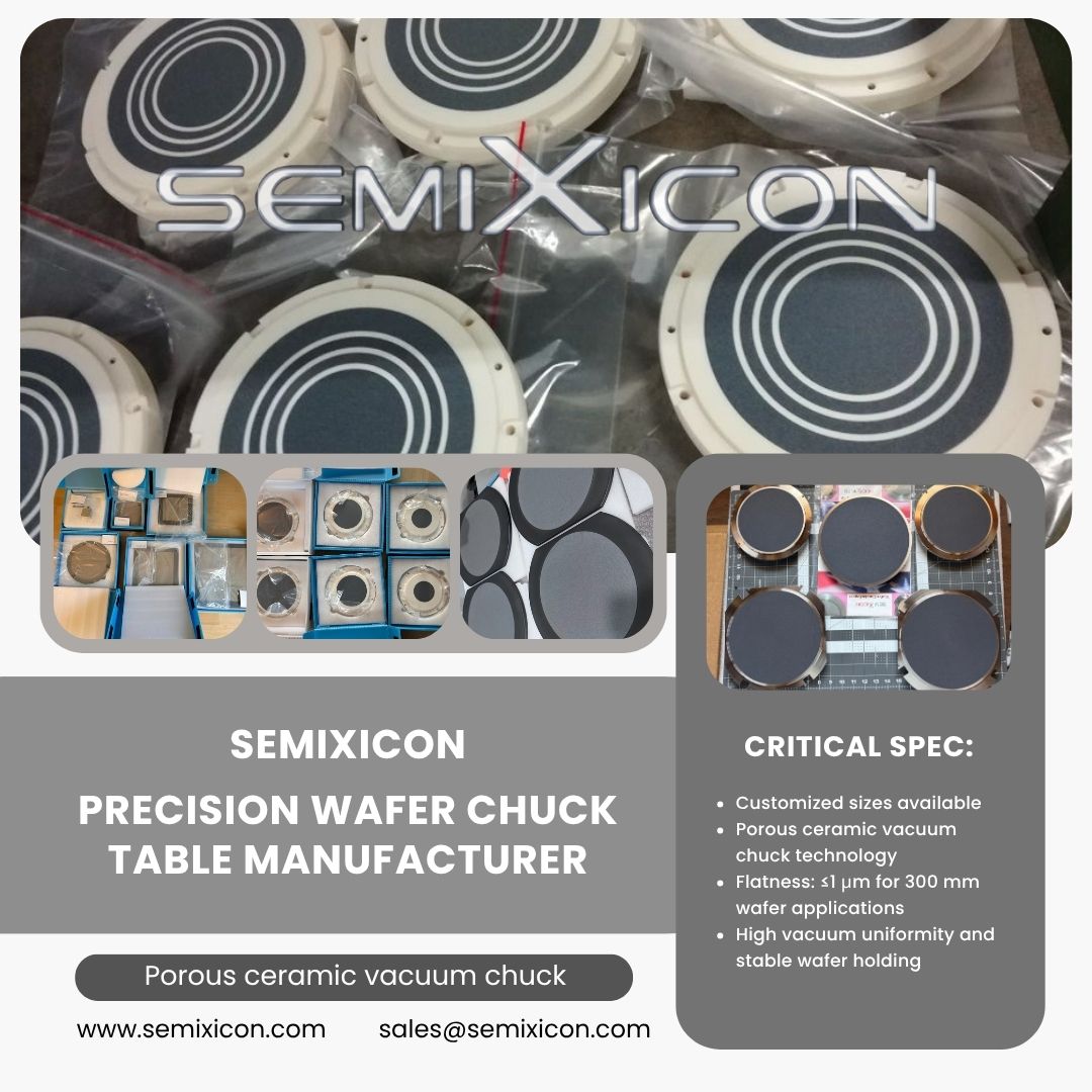 Maryli8868's tweet photo. SEMIXICON:Wafer Chuck Table Manufacturer
https://t.co/BXwKUe6ahq
sales@semixicon.com
#WaferChuck #WaferChuckTable #VacuumChuck #PorousCeramicChuck #CeramicChuck #SemiconductorChuck #WaferGrinding #CMPChuck #DicingChuck #SiCChuck #WaferProcessing #WaferHandling #WaferMetrology https://t.co/L0PpLCHBw2