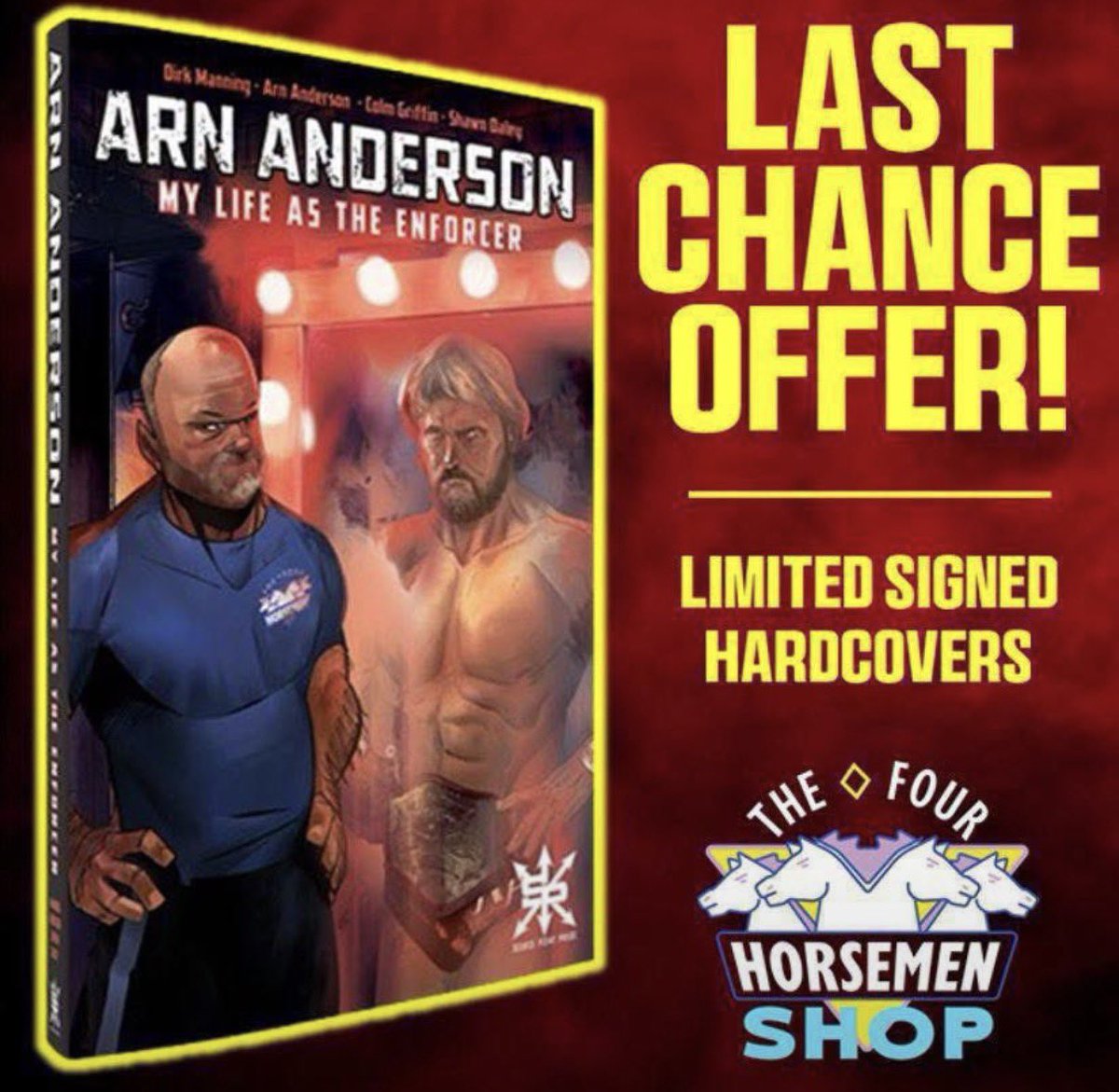 TheArnShow's tweet photo. Very limited copies remaining!

Don’t miss your LAST CHANCE to own a signed hardcover copy of my graphic novel!

Available only at https://t.co/FRKp7r2Obq https://t.co/6aqeWcE6SZ