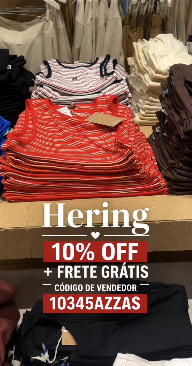 SupisPaula's tweet photo. Desconto na Hering usando o código de vendedor: 10345AZZAS 🩶✨ #hering #cupomhering 

Compre no site oficial da Hering em produtos que não estejam na promoção e ganhe 10% off usando esse código de vendedor 10345AZZAS

#10345AZZAS #cupom #cupomdedesconto https://t.co/TwqWrVAcUg