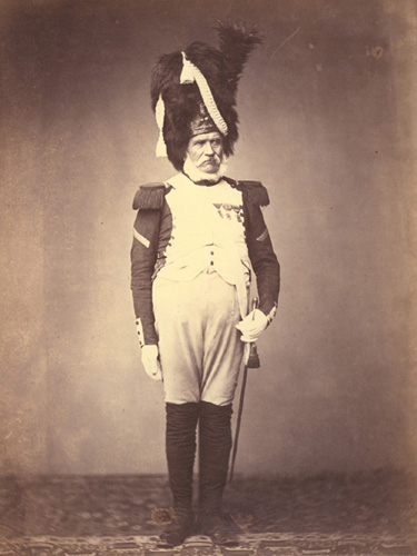 MilHistNow's tweet photo. On May 5, 1858, aging veterans of Napoleon's Grande Armée, many in their 70s, gathered in Paris to mark the 37th anniversary of Bonaparte's death. During the reunion, they posed in their old uniforms for a photographer. 

Each wears the Saint Helena Medal (Médaille de Sainte-Hélène), established in 1857 to honour the surviving veterans who served France between 1792 and 1815. Approximately 405,000 medals were issued.

The photos are part of Brown University's Anne S.K. Brown Military Collection.