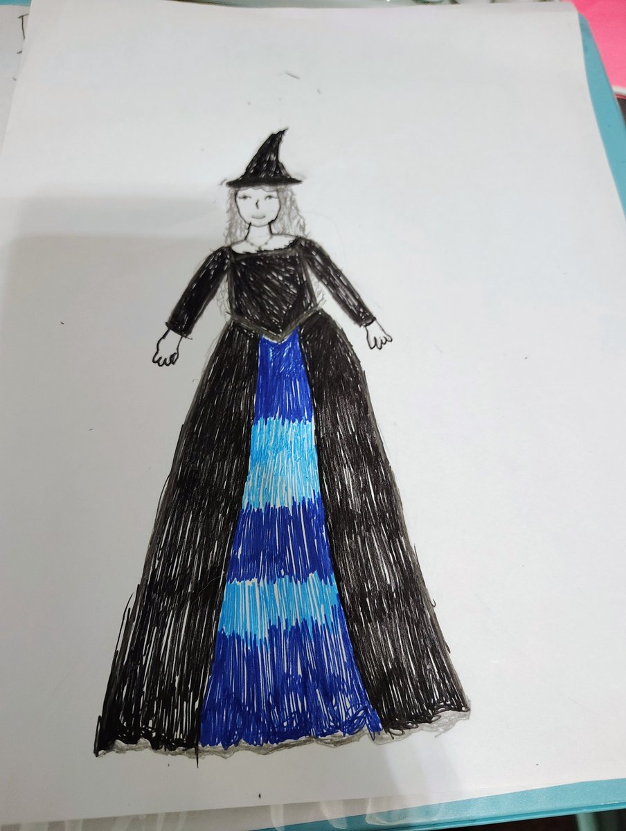 wolfwriter26's tweet photo. So did this drawing this morning, it's been several years since I've really tried drawing anything. 
Dresses and the one mermaid tail sketch I've created probably 10 times are honestly the only thing I can draw that doesn't require a tutorial 😂 https://t.co/IL2YdXuZOc