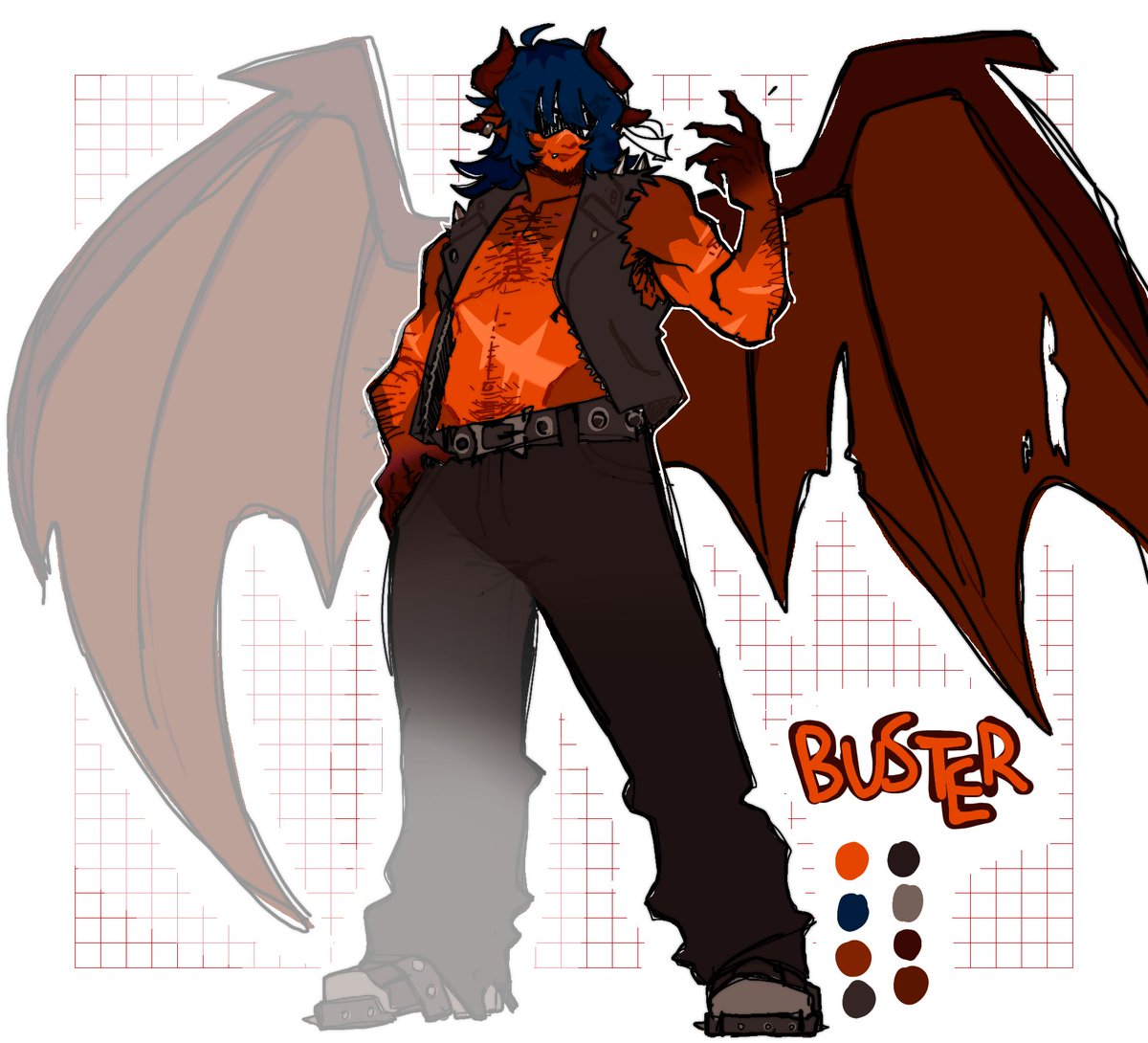 fruitkoffee's tweet photo. demon buster and angel fang :3 demon buster was designed by my friend 

let's ignore how fang was drawn months ago and my style has changed..lol

#fangster #brawlstars https://t.co/7eODDCRPGy